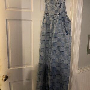 Bibi wide leg overalls, size large